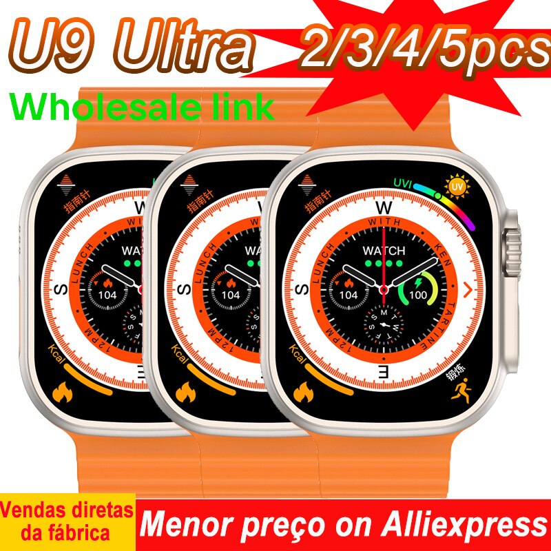 U9 Ultra Max 2  Ʈ ġ ø 9 ħ 2.2,  ũ, GPS Ʈ, IP68 49mm, IWO , 5 PCs, 3 PCs, 